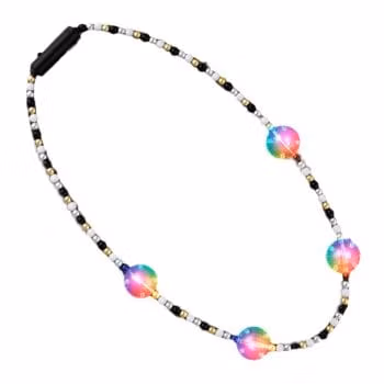 Flashing Multicolor Disco Prism Balls Fancy Party Necklace All Products