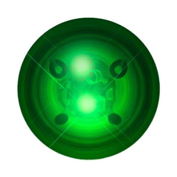 LED Impact Activated Bouncy Ball Green Colors