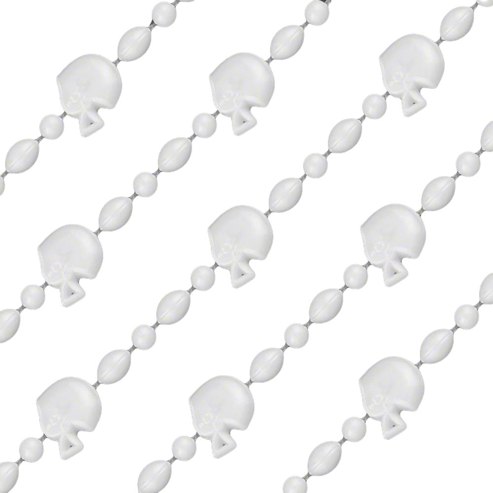 Football Helmet Bead Necklaces Non Metallic White Pack of 12 All Products