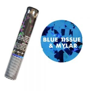 12 Inches Blue Tissue and Mylar Gender Reveal Confetti Cannon All Products