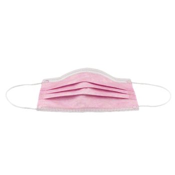 Disposable Daily Face Mask Pink Pleated Pack of 48 All Products