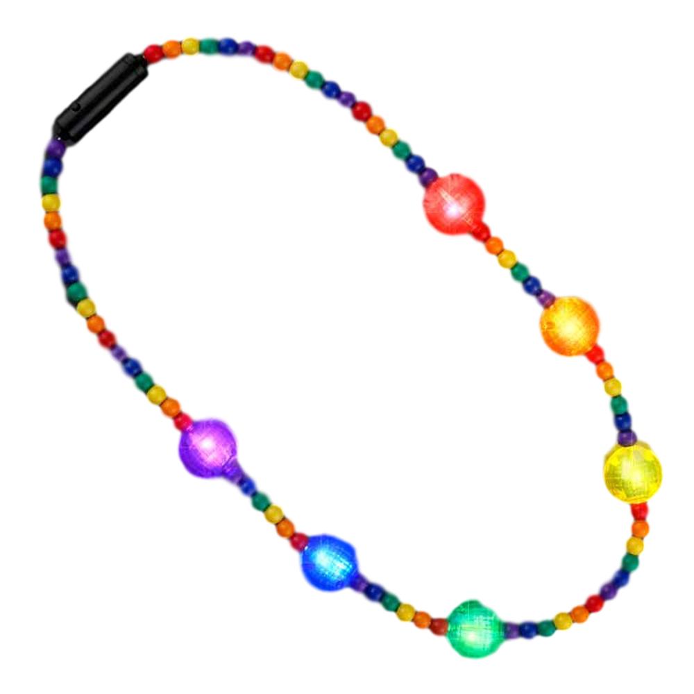 Flashing Rainbow Disco Prism Balls Fancy Party Necklace All Products 3