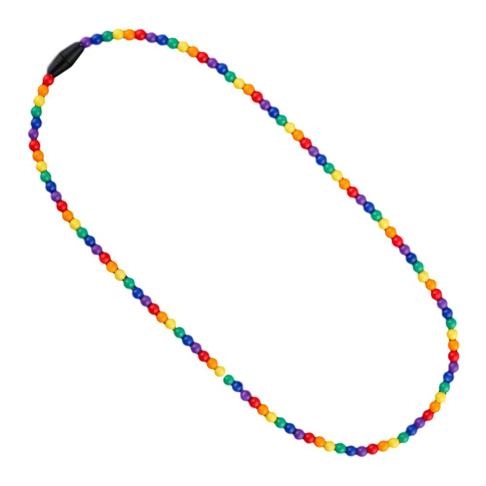 Non Light Up Rainbow Beads Necklace All Products 4