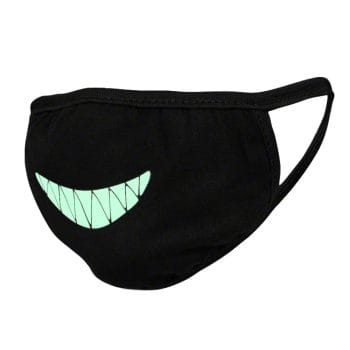 Customizable Glow in the Dark Black Reusable Washable Face Mask All Products 3