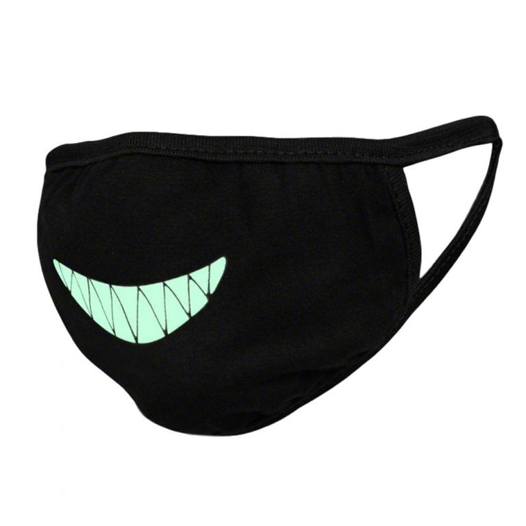 Customizable Glow in the Dark Black Reusable Washable Face Mask | Best ...