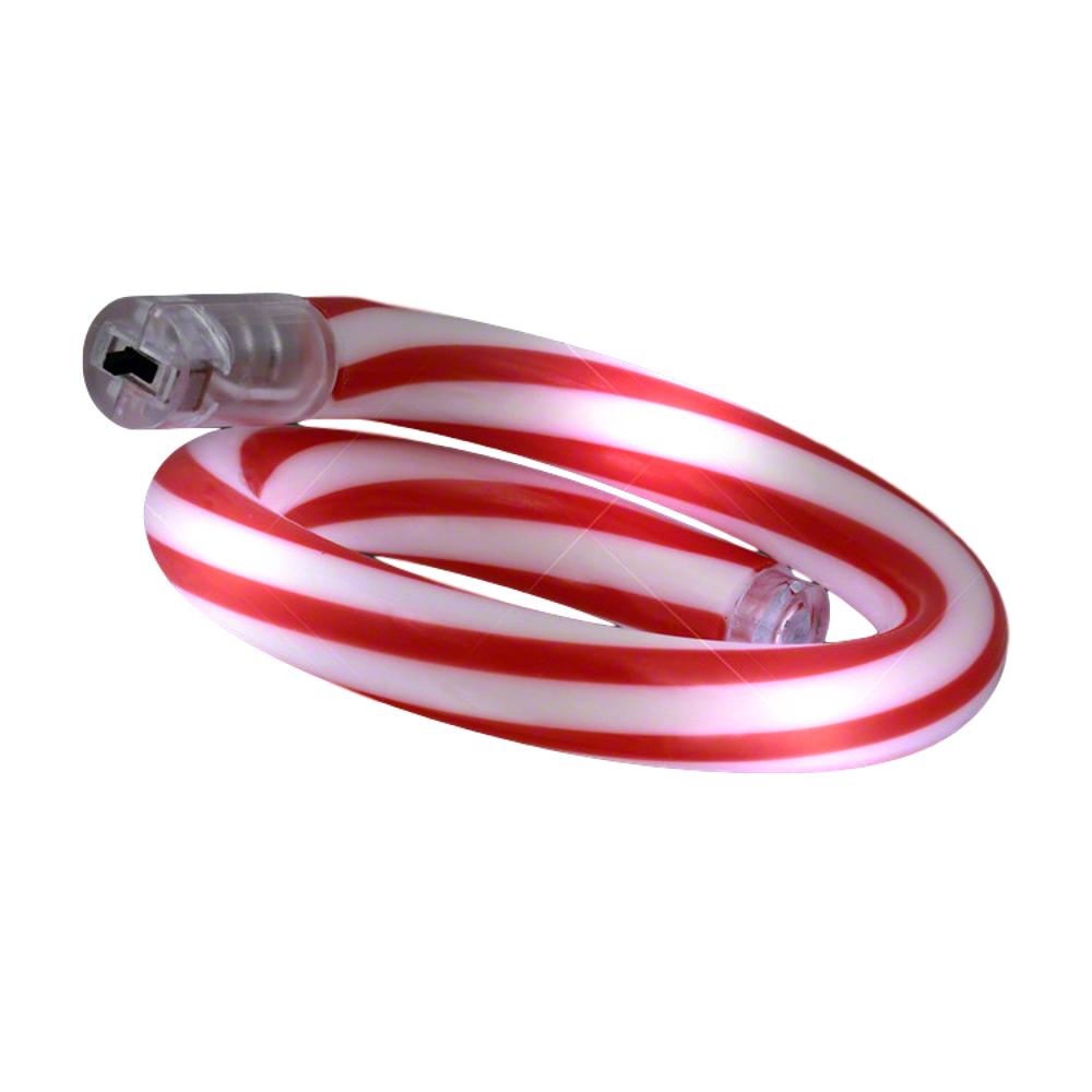 Light Up Christmas Candy Cane Tube Bracelet 4th of July
