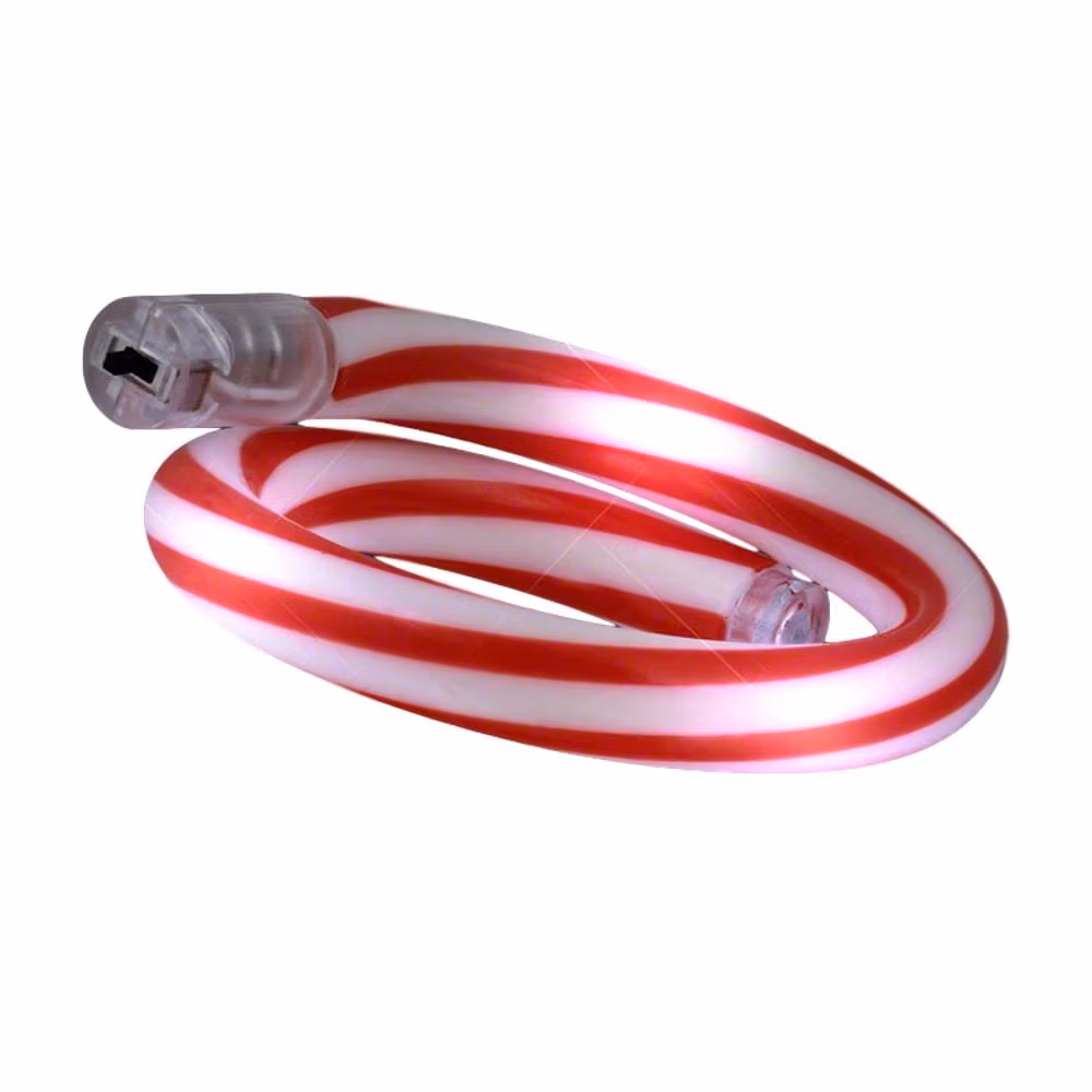 Light Up Christmas Candy Cane Tube Bracelet All Products 4