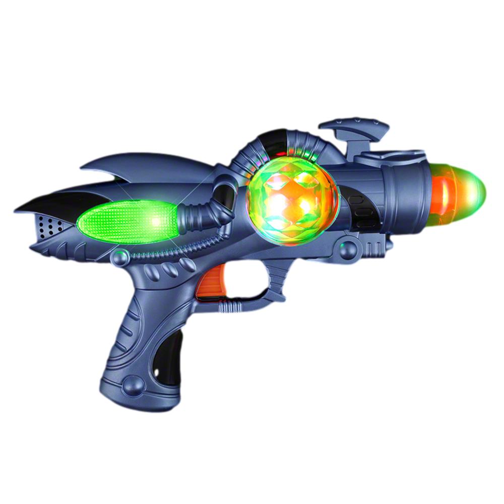 Light Up Musical Spinning Space Blaster Laser Gun All Products