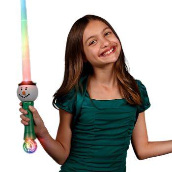 Light Up Expandable Snowman Prism Sword Saber All Products