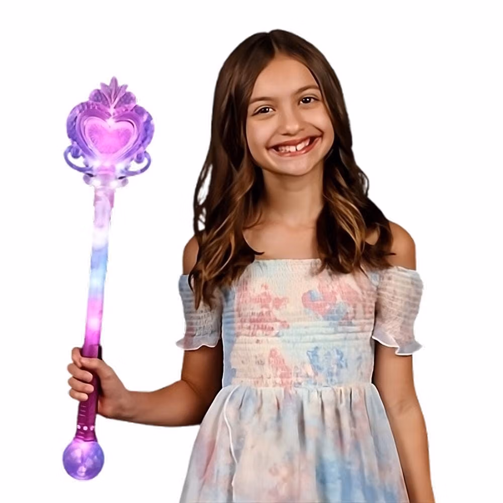 Light Up Huge Heart Prism Scepter Wand All Products 3