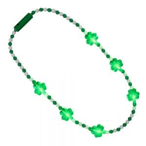 Light Up Shamrock Charms Opaque Bead Necklace for St Patricks Day All Products