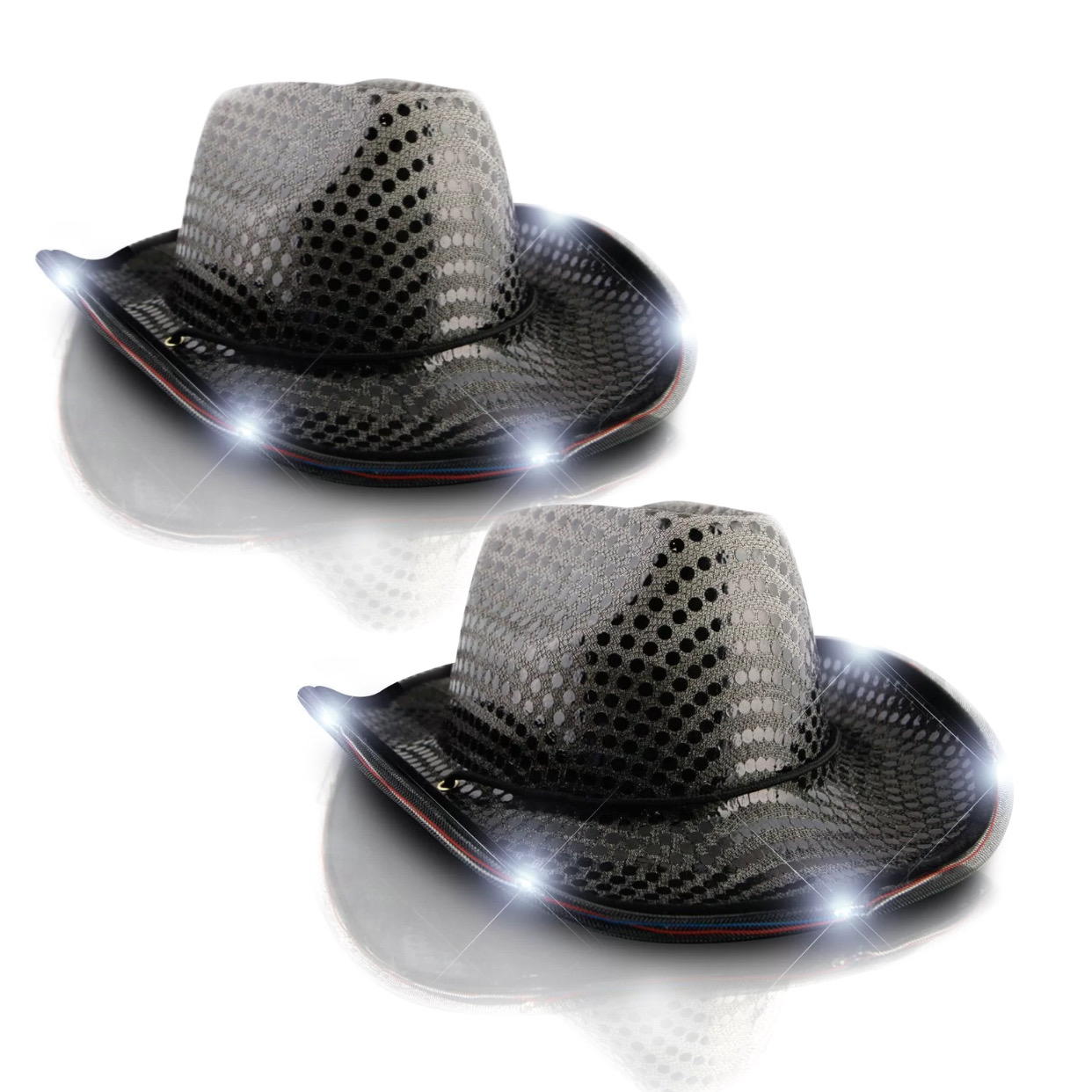 flashing cowboy hats