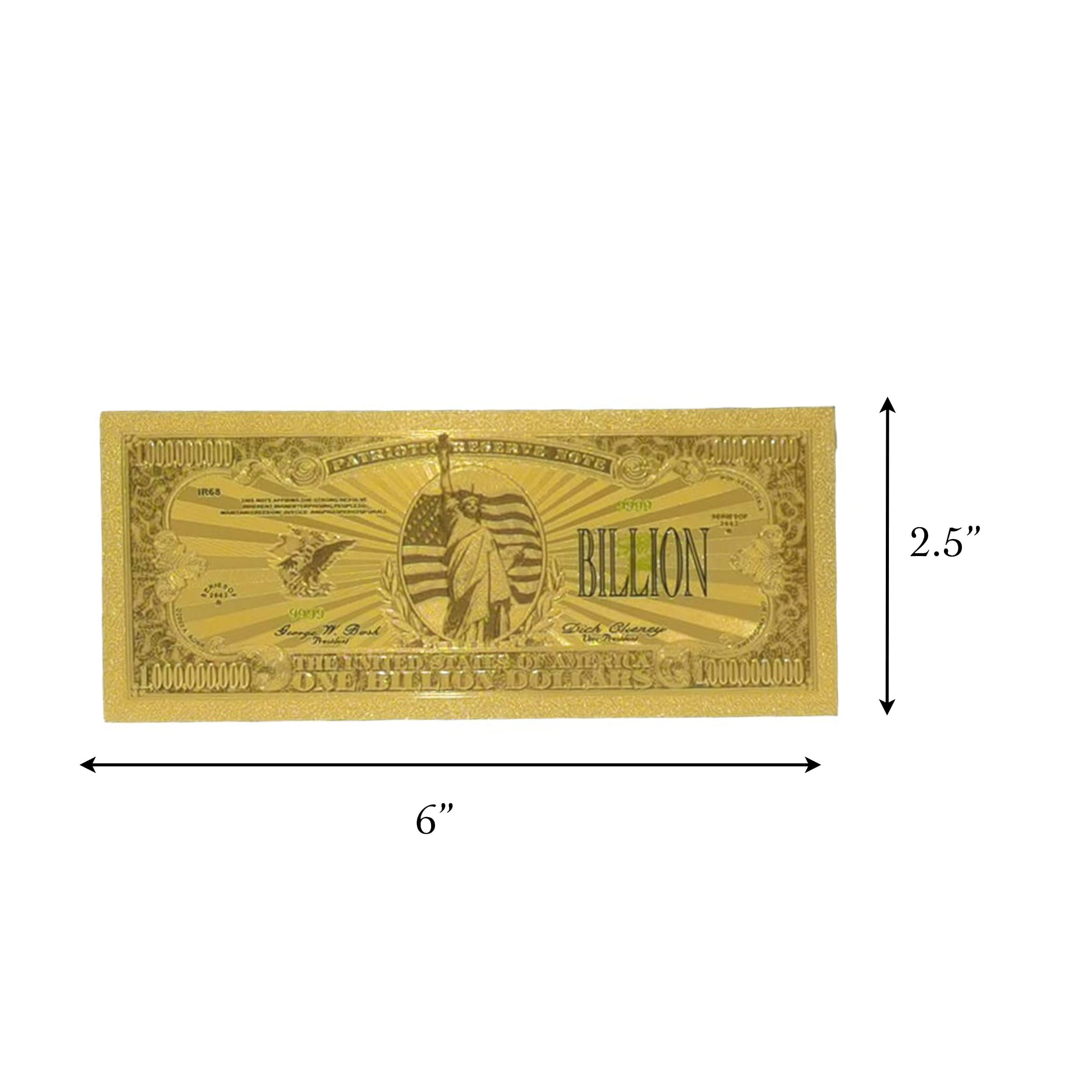 One Billion US Dollars 24K Gold Plated Collectible Fake Banknotes for Decoration 24K Gold and Silver Plated Replica Bills One Billion US Dollars 24K Gold Plated Collectible Fake Banknotes for Decoration 24K Gold and Silver Plated Replica Bills 6