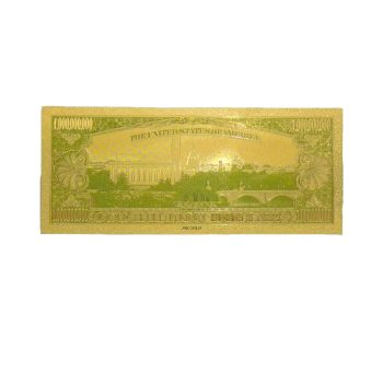One Billion US Dollars 24K Gold Plated Collectible Fake Banknotes for Decoration 24K Gold and Silver Plated Replica Bills