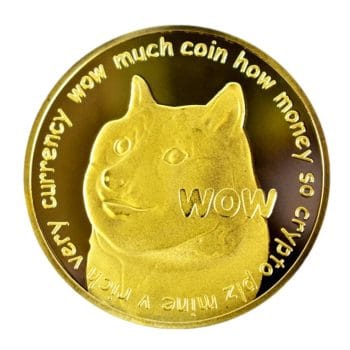 Dogecoin 24k Gold Plated Cryptocurrency Commemorative Collector for Decoration Clearance Flashing Blinky and Novelty Items