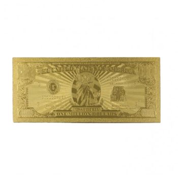 Miss Lady Liberty 1 Million Dollars Original 24K Gold Plated Bill Collectible Banknotes for Decoration 24K Gold and Silver Plated Replica Bills
