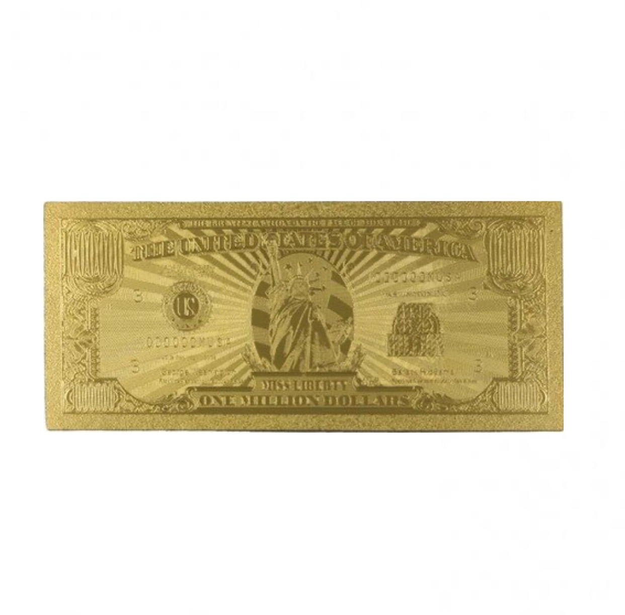 Set of 3 - The Traditional One Million Dollar Bill. Great Novelty Bill!