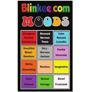 Mood Ring Color Chart for Seventies Mood Rings How Do You Really Feel All Products