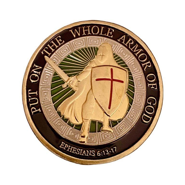 Classic Armor of God Coin Gold – front
