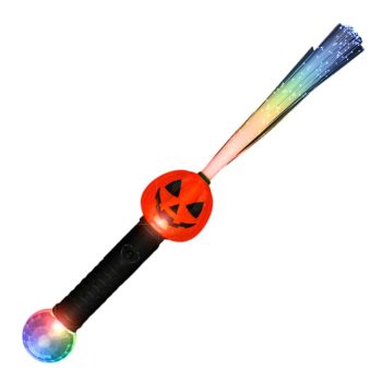 Flashing Fiber Optic Pumpkin Wand with Prism Ball All Products