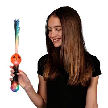 Flashing Fiber Optic Pumpkin Wand with Prism Ball All Products