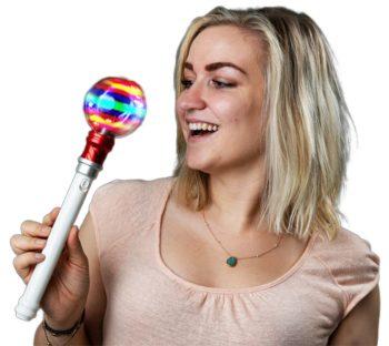 12 Inch Spinning Supersphere Magic Ball Wand All Products