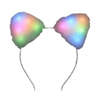 Multicolor LED Soft Cat Ears Headband All Products