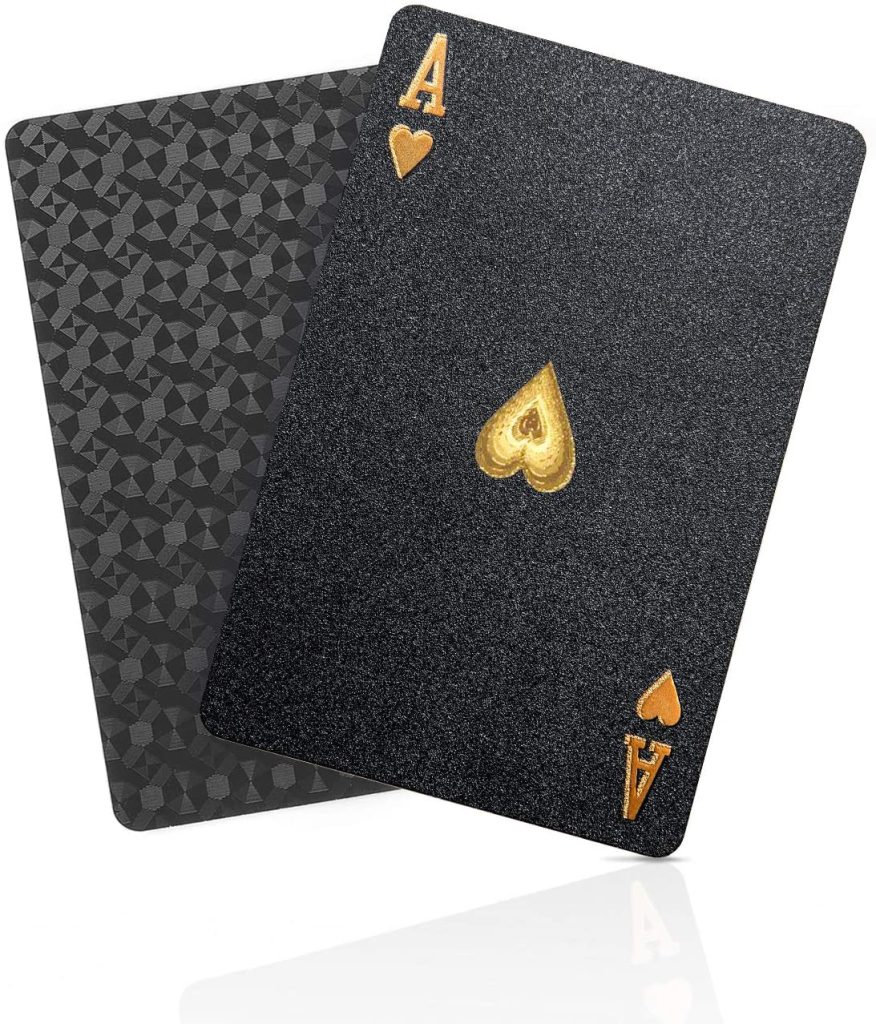 Black Matte Magic Waterproof Non Slippery Deck of Poker Cards with No ...