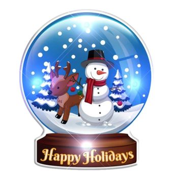 Light Up Christmas Happy Holidays Snowman Globe Body Light Pin All Body Lights and Blinkees