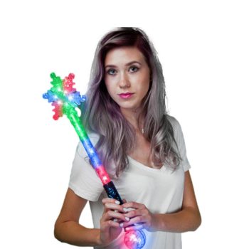 Light Up Snowflake Multicolor Wand with Huge Prism Ball All Products