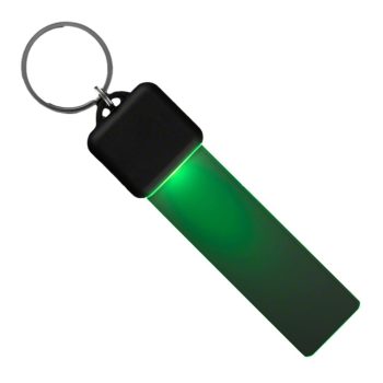 Light Up Keychain Green LED Green