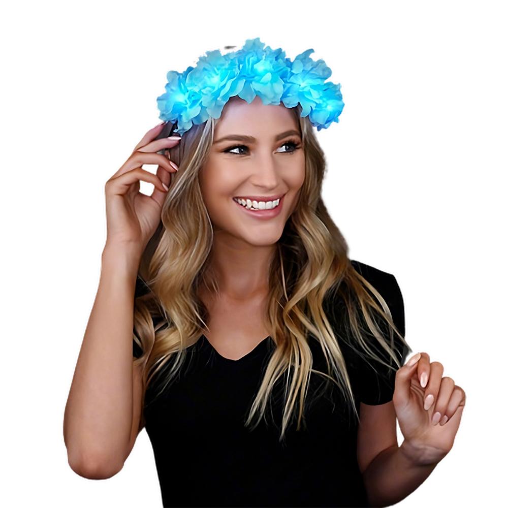 Light Up Perfect Sky Blue Fairy Halo Crown All Products 6