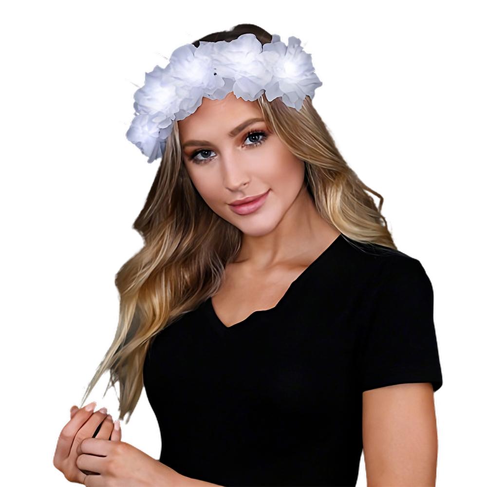 Light Up Floral Princess Cool White Fairy Halo Crown All Products 6