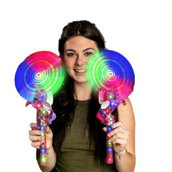 Light Up Unicorn Spinning Windmill Wand Assorted Colors All Products