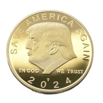 LET’S GO BRANDON 2024 SAVE AMERICA BACK Donald Trump Gold on Gold Plated Collectible Supporters Challenge Coin All Products