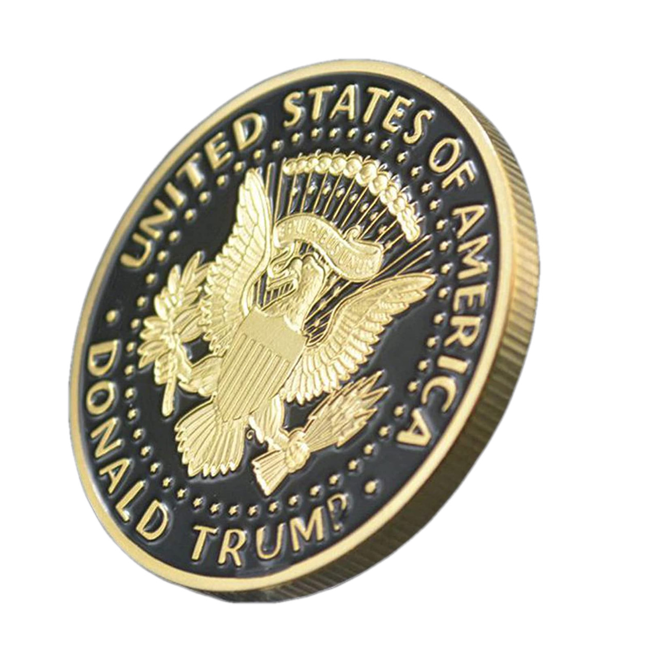 2024 SAVE AMERICA AGAIN Donald Trump Black on Gold Plated Collection Coin All Products 7