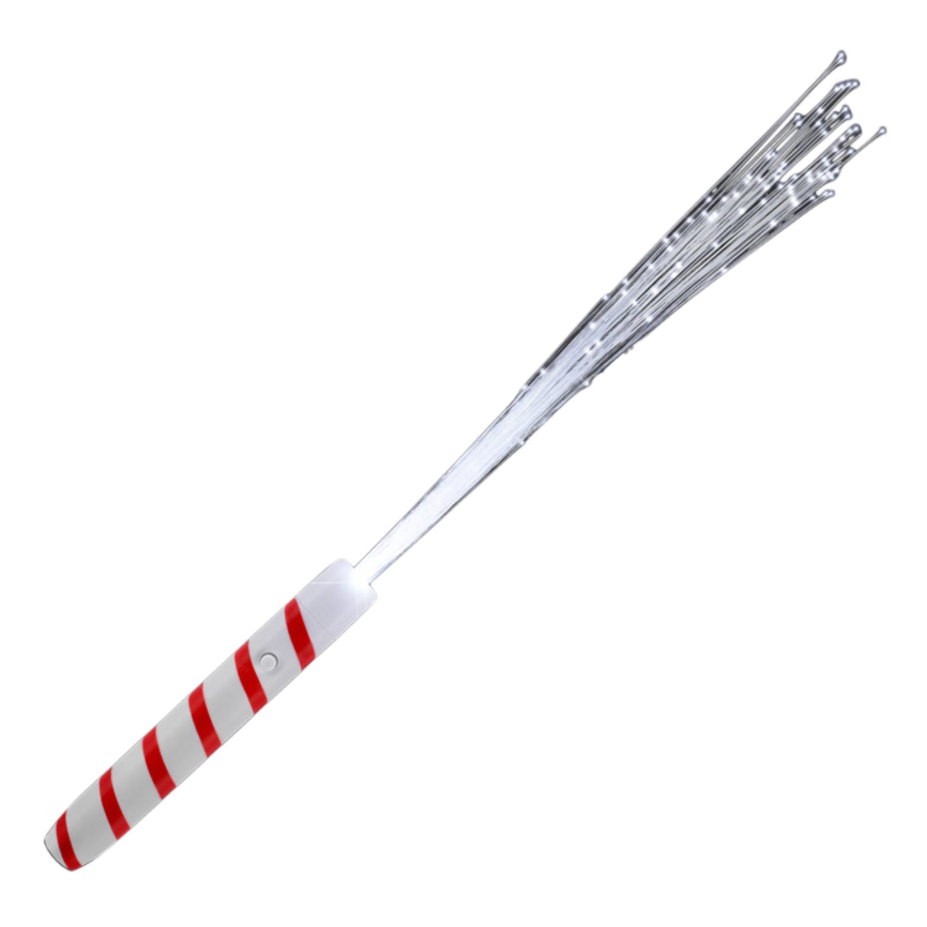 Candy Cane White Fiber Optic Wand with White LEDs All Products 3