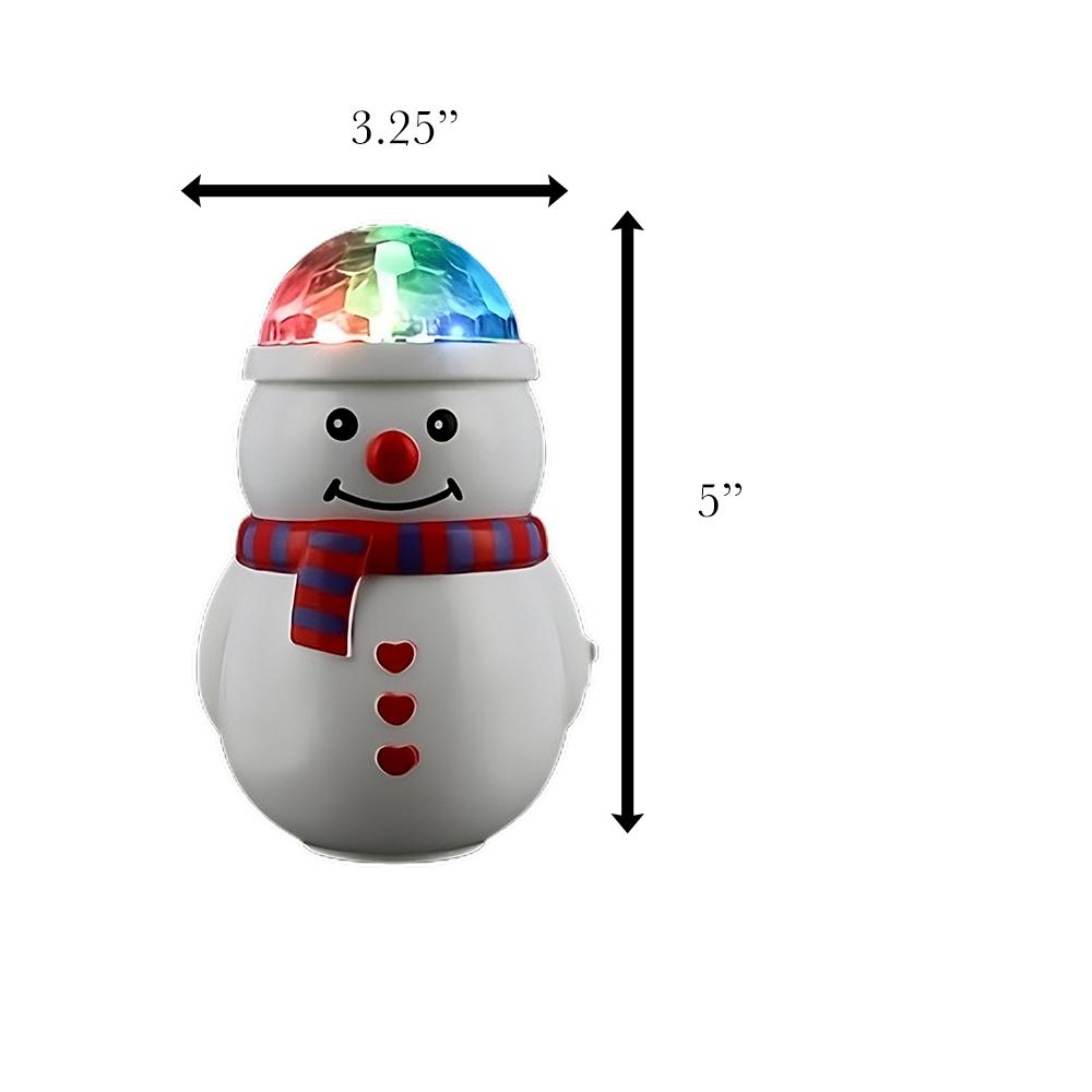 Light Up Christmas Snowman Glowing Prism Projector Home Decoration Centerpiece All Products 6