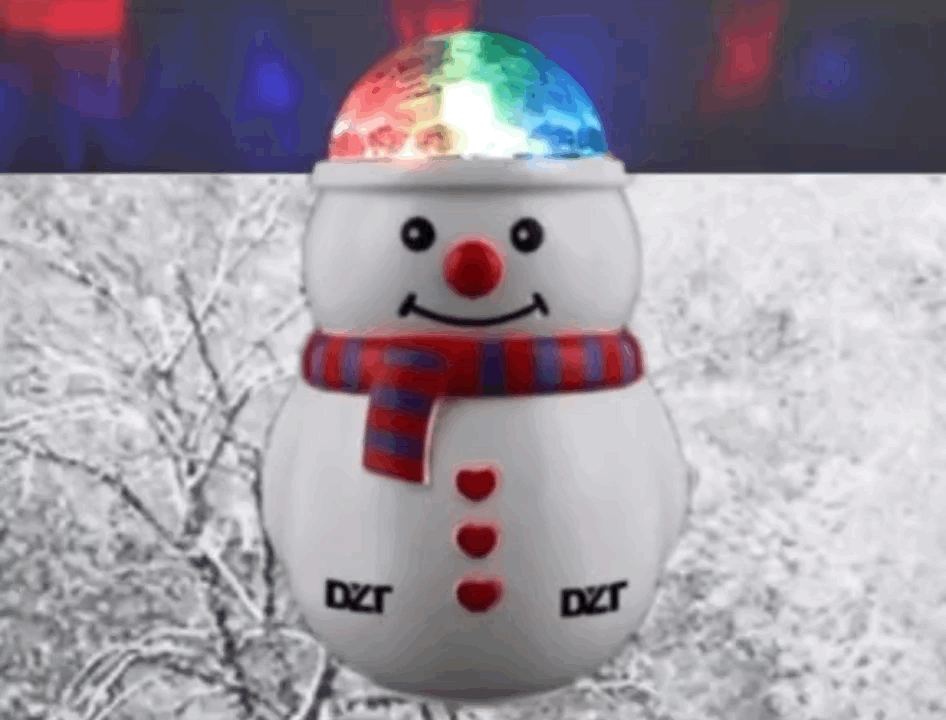 Light Up Christmas Snowman Glowing Prism Projector Home Decoration Centerpiece All Products 7