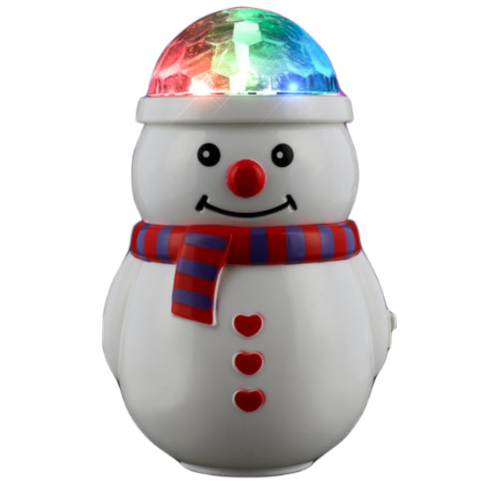 Light Up Christmas Snowman Glowing Prism Projector Home Decoration Centerpiece All Products 3