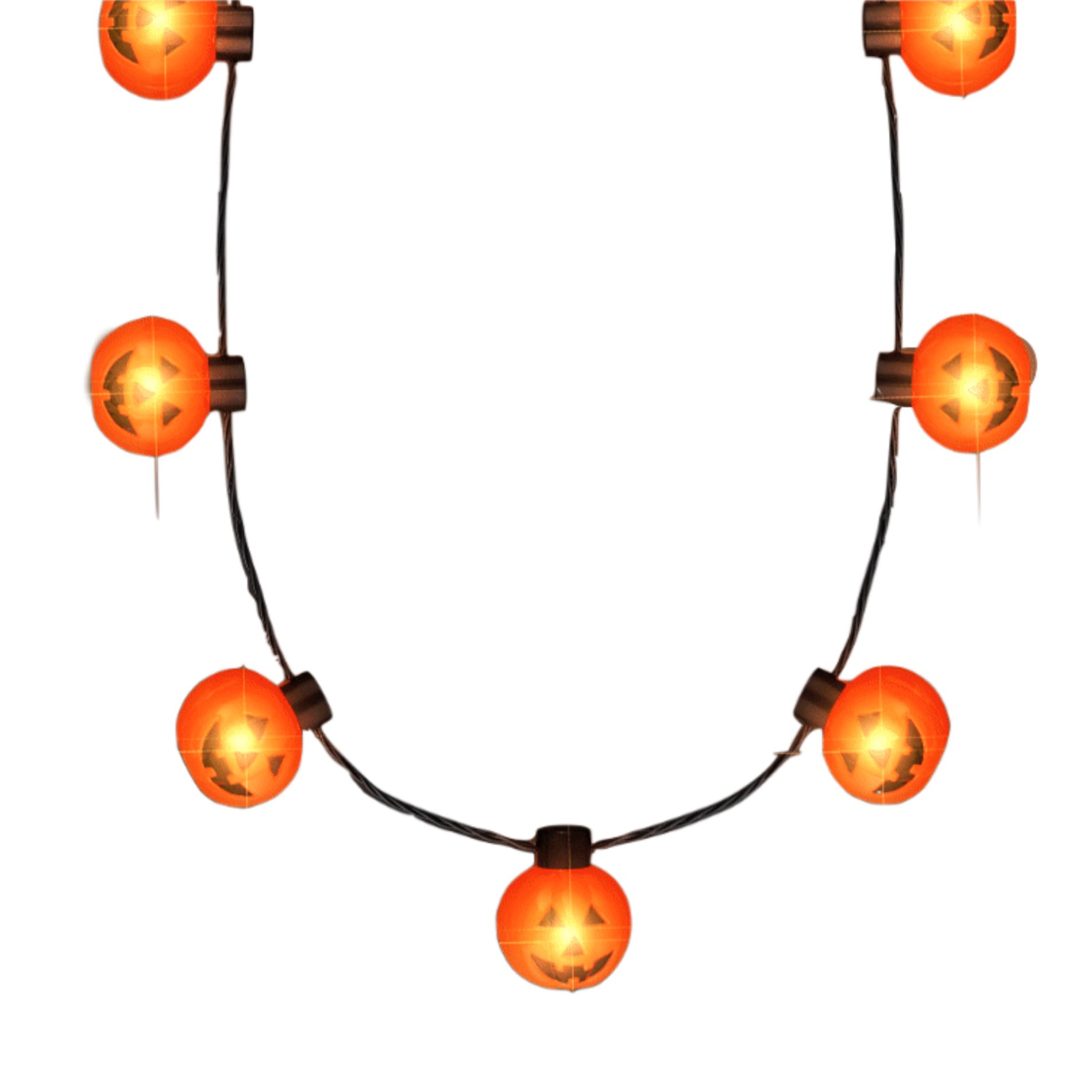 Light Up Huge Pumpkin String Charms Necklace All Products 3