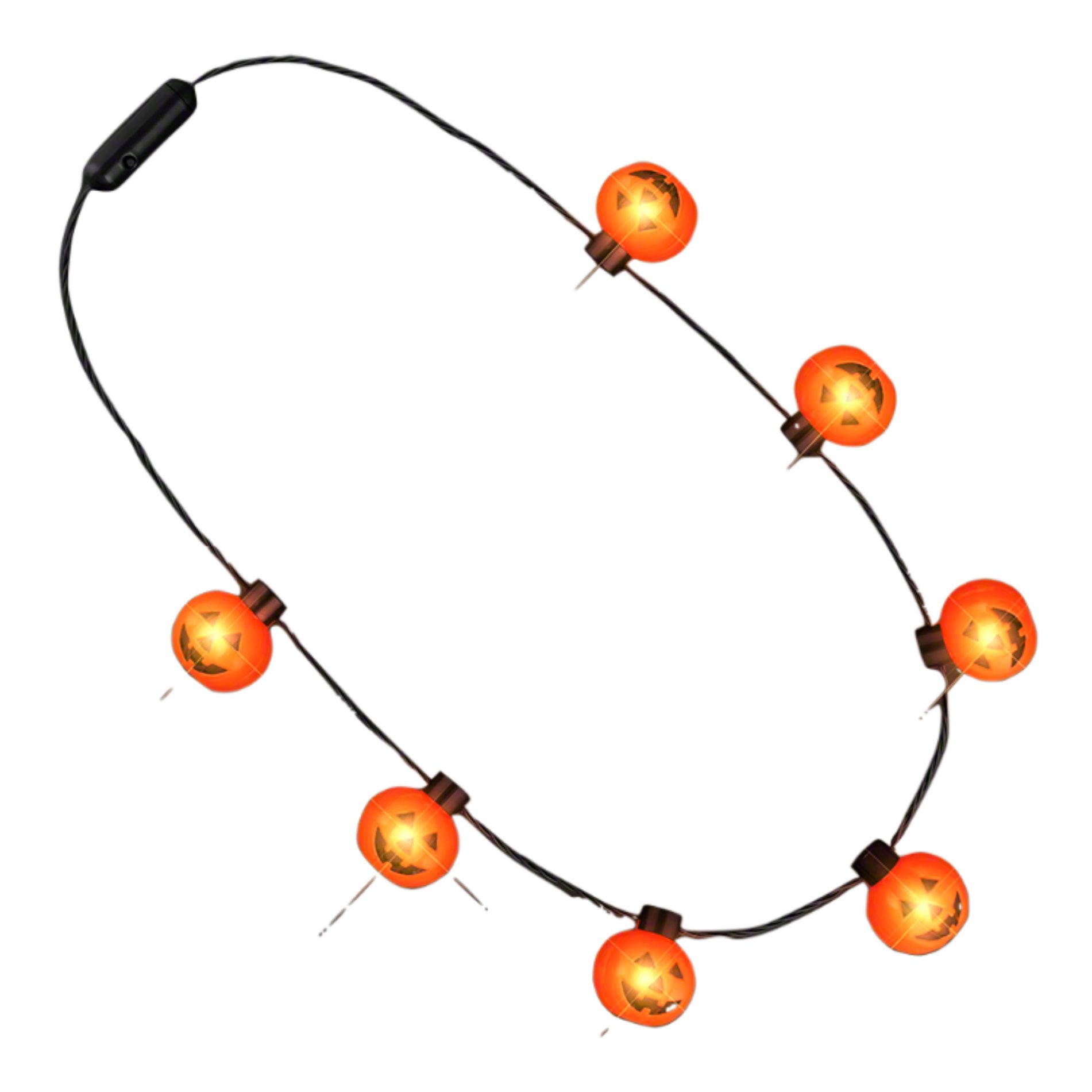 Light Up Huge Pumpkin String Charms Necklace All Products 5