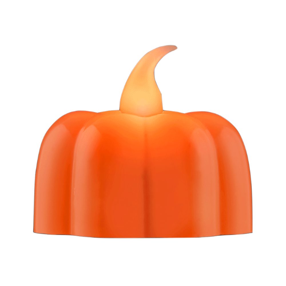 Light Up Pumpkin Tea Light Flameless Artificial Candle for Halloween All Products 6