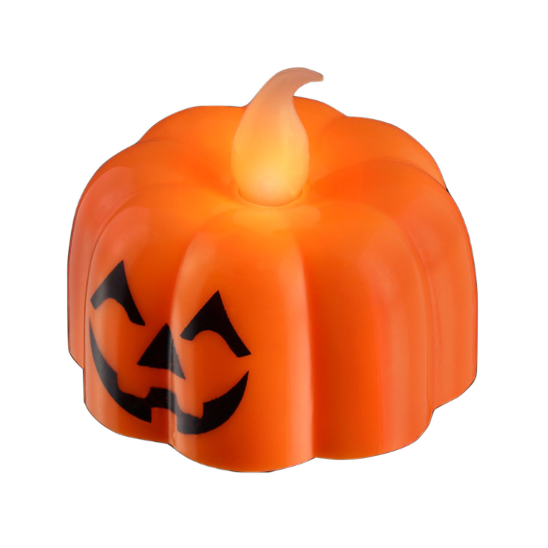 Light Up Pumpkin Tea Light Flameless Artificial Candle for Halloween All Products 5