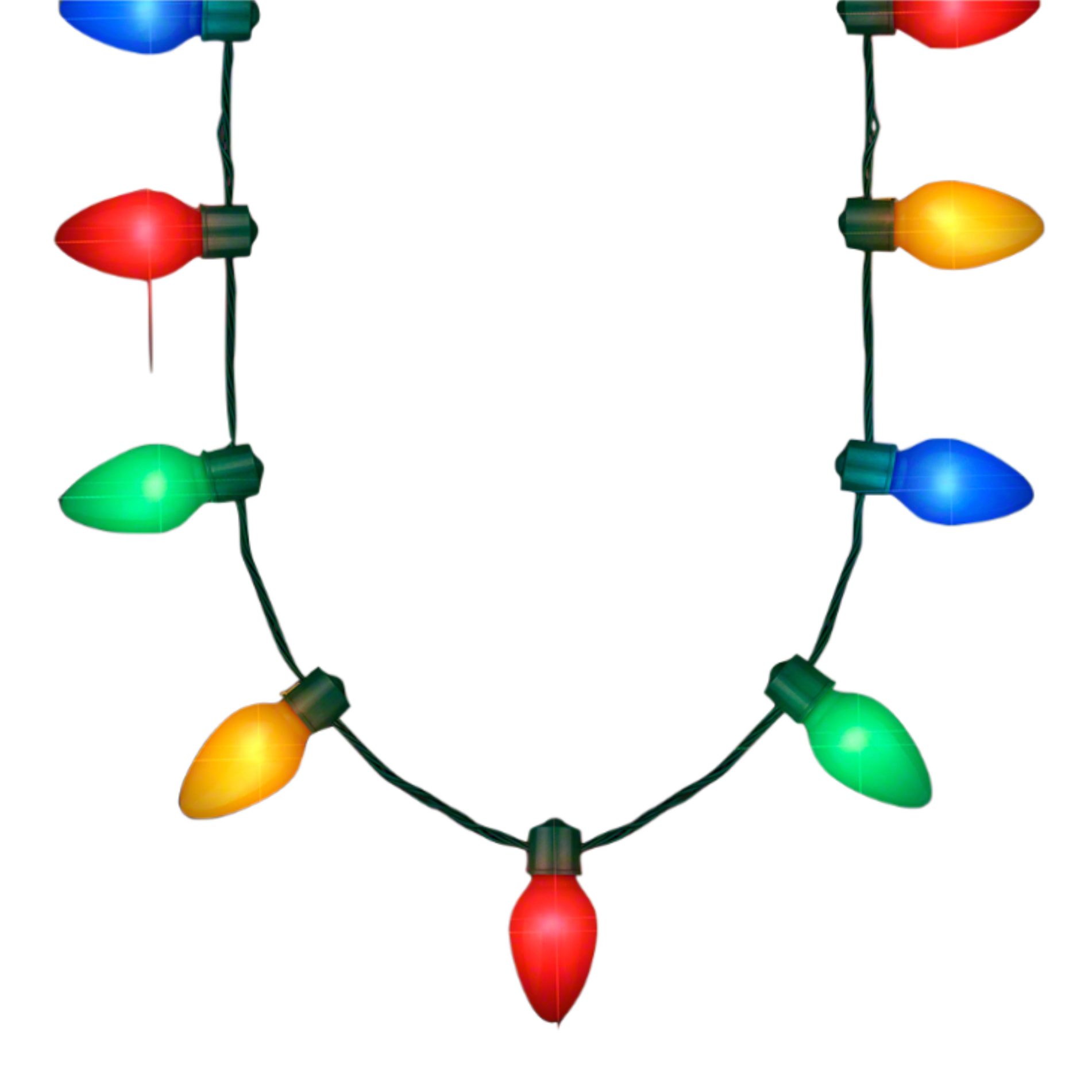 9 Bulbs Huge Old School Wearable Christmas Light Necklace All Products 4