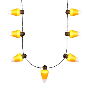Flashing LED Candy Corn Charm String Necklace All Products