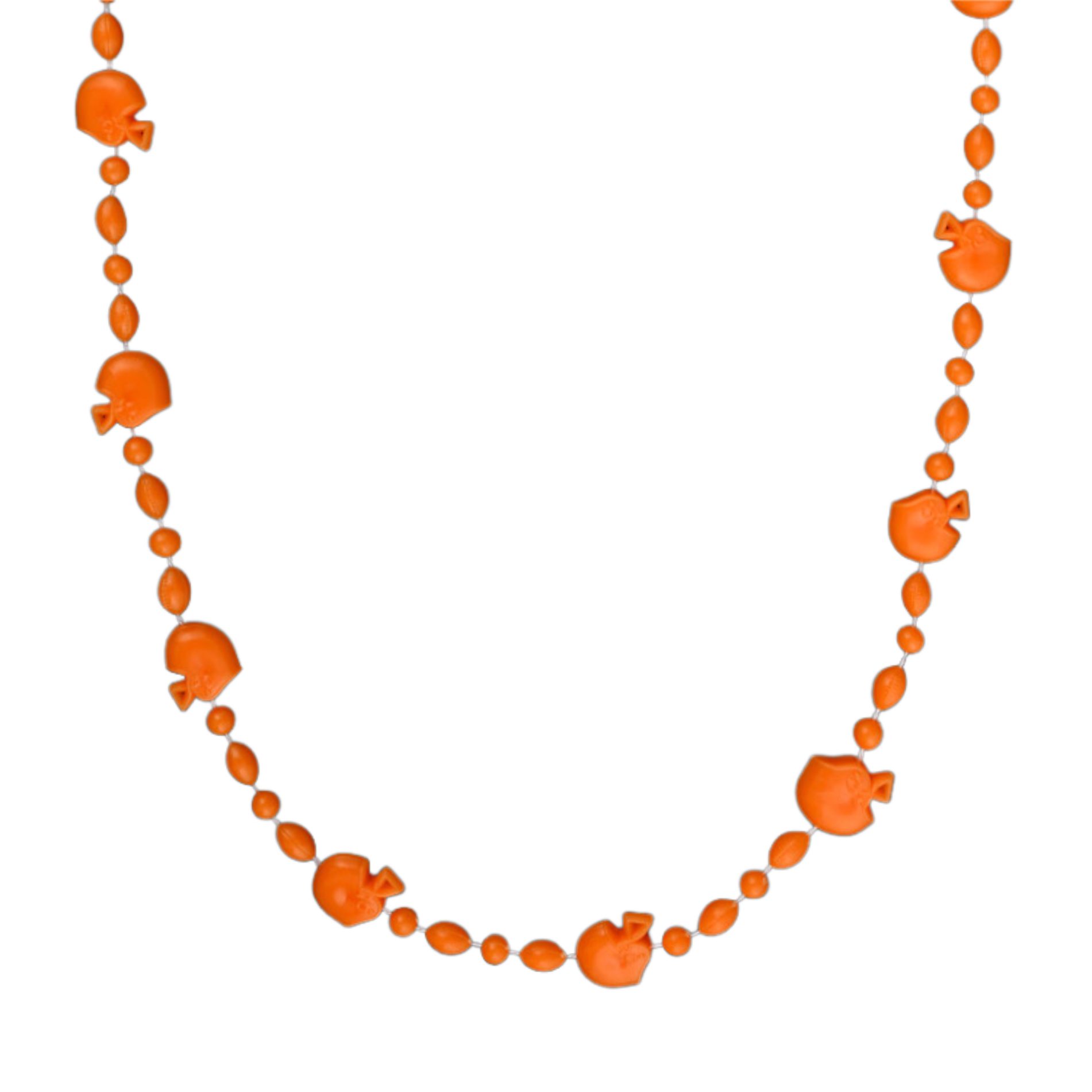 Football Helmet Bead Necklaces Non Metallic Orange Pack of 12 All Products 4