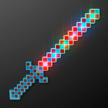 Light Up Mini Pixelated Gamer Sword for Halloween All Products