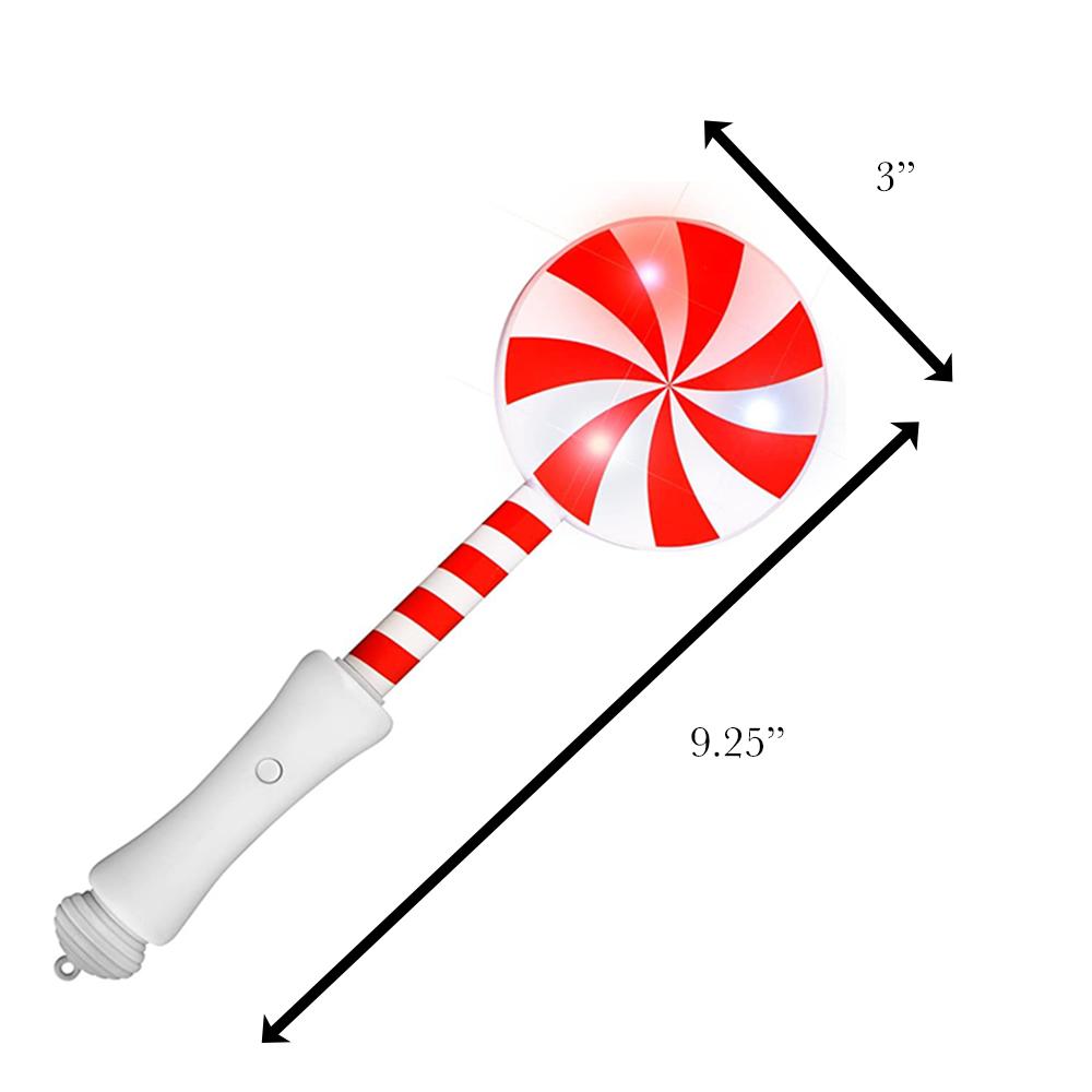 Light Up Peppermint Candy Cane Lollipop Wand All Products 4