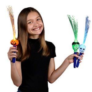 Pack of 12 Assorted Fiber Optic Halloween Wands All Products